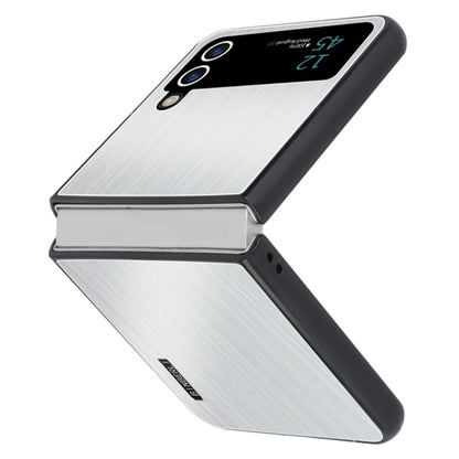 PC Hybrid Aluminum Alloy Brushed Shockproof Phone Case, For Samsung Galaxy Z Flip3, For Samsung Galaxy Z Fold3
