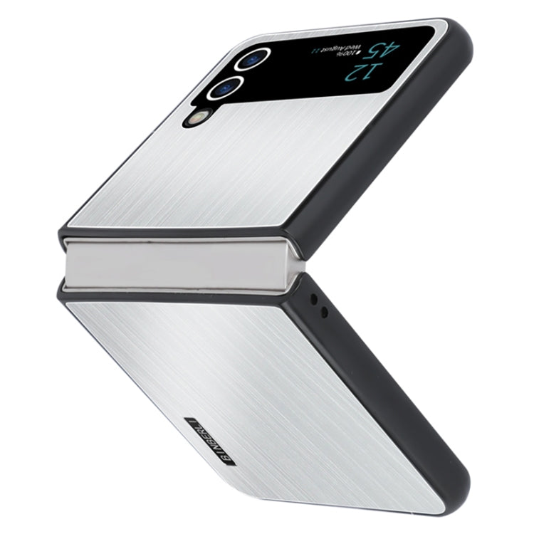 PC Hybrid Aluminum Alloy Brushed Shockproof Phone Case, For Samsung Galaxy Z Flip6 / Flip7 FE, For Samsung Galaxy Z Fold6, For Samsung Galaxy Z Fold5, For Samsung Galaxy Z Flip5, For Samsung Galaxy Z Fold4, For Samsung Galaxy Z Flip4