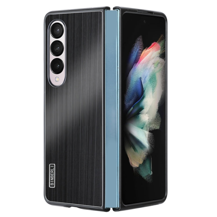 PC Hybrid Aluminum Alloy Brushed Shockproof Phone Case, For Samsung Galaxy Z Flip3, For Samsung Galaxy Z Fold3