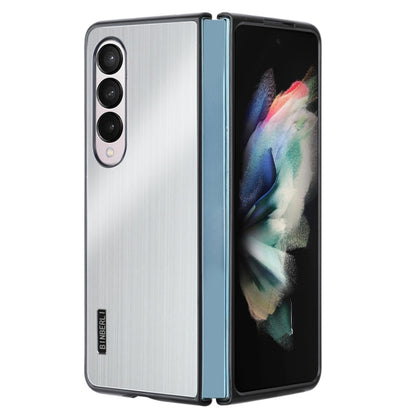 PC Hybrid Aluminum Alloy Brushed Shockproof Phone Case, For Samsung Galaxy Z Flip3, For Samsung Galaxy Z Fold3