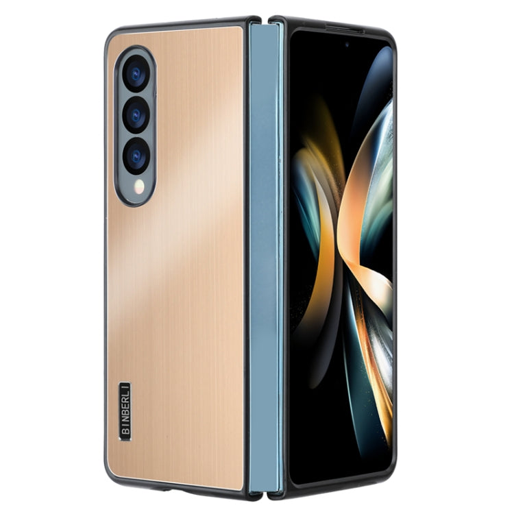 PC Hybrid Aluminum Alloy Brushed Shockproof Phone Case, For Samsung Galaxy Z Flip6 / Flip7 FE, For Samsung Galaxy Z Fold6, For Samsung Galaxy Z Fold5, For Samsung Galaxy Z Flip5, For Samsung Galaxy Z Fold4, For Samsung Galaxy Z Flip4