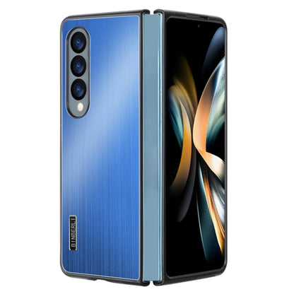 PC Hybrid Aluminum Alloy Brushed Shockproof Phone Case, For Samsung Galaxy Z Flip6 / Flip7 FE, For Samsung Galaxy Z Fold6, For Samsung Galaxy Z Fold5, For Samsung Galaxy Z Flip5, For Samsung Galaxy Z Fold4, For Samsung Galaxy Z Flip4