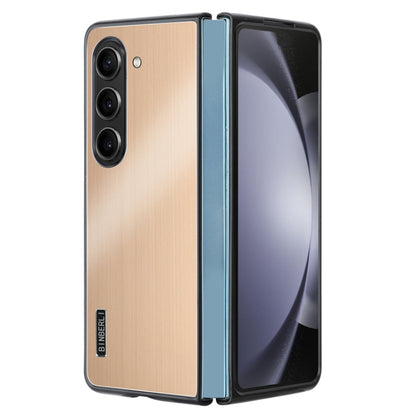 PC Hybrid Aluminum Alloy Brushed Shockproof Phone Case, For Samsung Galaxy Z Flip6 / Flip7 FE, For Samsung Galaxy Z Fold6, For Samsung Galaxy Z Fold5, For Samsung Galaxy Z Flip5, For Samsung Galaxy Z Fold4, For Samsung Galaxy Z Flip4