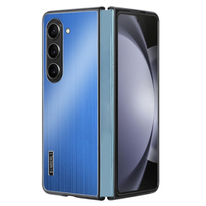 PC Hybrid Aluminum Alloy Brushed Shockproof Phone Case, For Samsung Galaxy Z Flip6 / Flip7 FE, For Samsung Galaxy Z Fold6, For Samsung Galaxy Z Fold5, For Samsung Galaxy Z Flip5, For Samsung Galaxy Z Fold4, For Samsung Galaxy Z Flip4