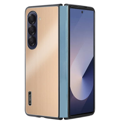 PC Hybrid Aluminum Alloy Brushed Shockproof Phone Case, For Samsung Galaxy Z Flip6 / Flip7 FE, For Samsung Galaxy Z Fold6, For Samsung Galaxy Z Fold5, For Samsung Galaxy Z Flip5, For Samsung Galaxy Z Fold4, For Samsung Galaxy Z Flip4