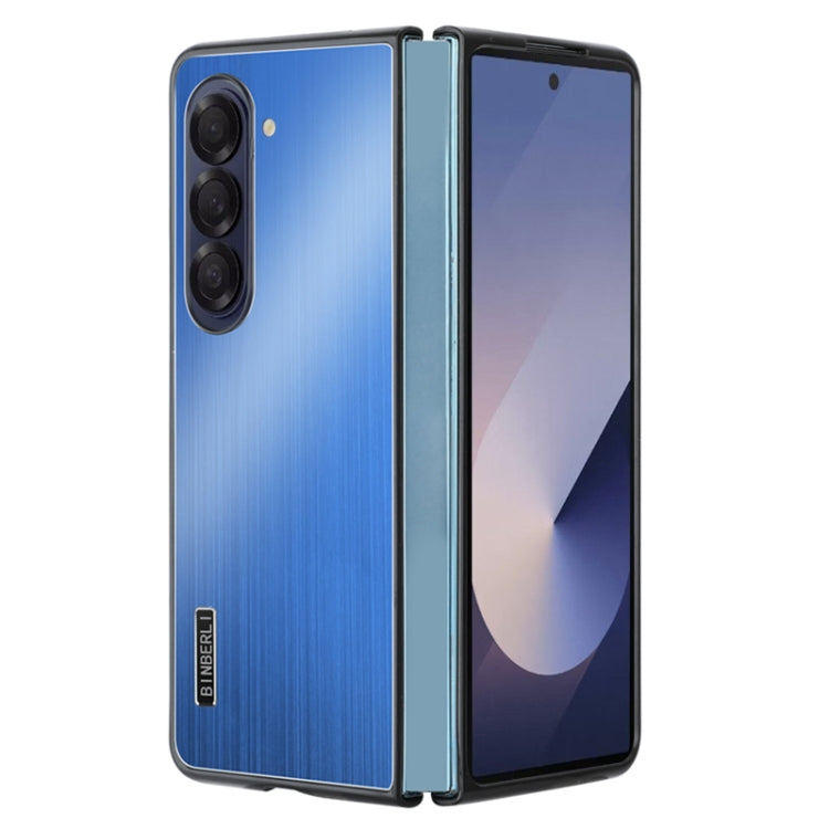PC Hybrid Aluminum Alloy Brushed Shockproof Phone Case, For Samsung Galaxy Z Flip6 / Flip7 FE, For Samsung Galaxy Z Fold6, For Samsung Galaxy Z Fold5, For Samsung Galaxy Z Flip5, For Samsung Galaxy Z Fold4, For Samsung Galaxy Z Flip4