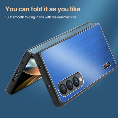 PC Hybrid Aluminum Alloy Brushed Shockproof Phone Case, For Samsung Galaxy Z Flip3, For Samsung Galaxy Z Fold3