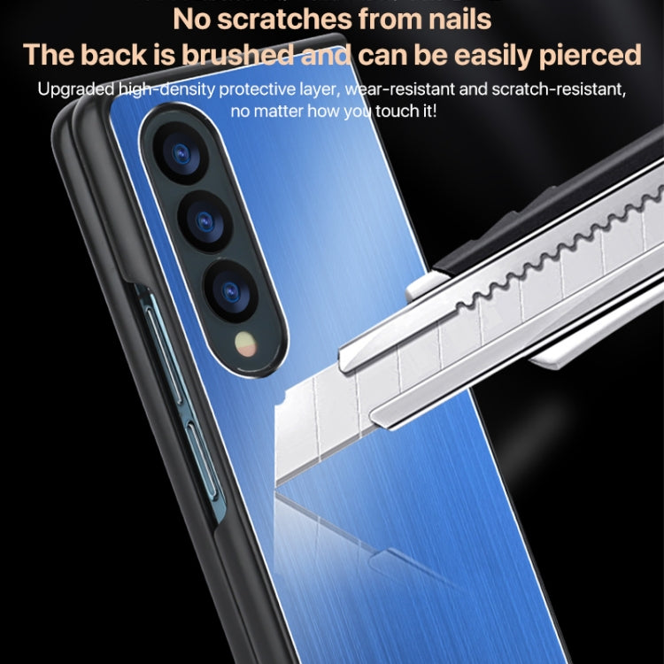 PC Hybrid Aluminum Alloy Brushed Shockproof Phone Case, For Samsung Galaxy Z Flip6 / Flip7 FE, For Samsung Galaxy Z Fold6, For Samsung Galaxy Z Fold5, For Samsung Galaxy Z Flip5, For Samsung Galaxy Z Fold4, For Samsung Galaxy Z Flip4