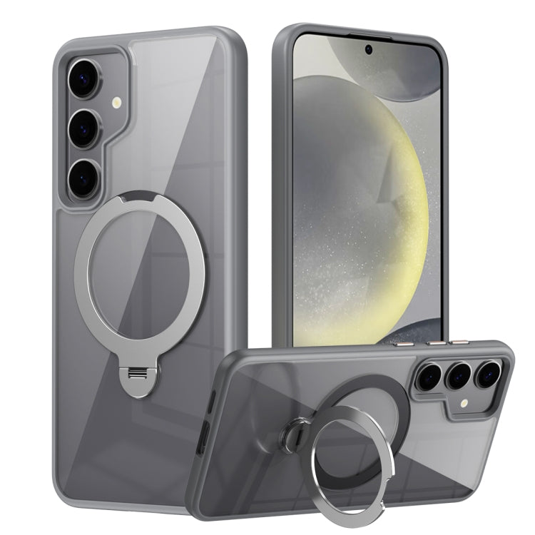 Transparent MagSafe Magnetic Rotating Ring Holder Phone Case, For Samsung Galaxy S24 Ultra 5G, For Samsung Galaxy S24+ 5G, For Samsung Galaxy S24 5G, For Samsung Galaxy S23 Ultra 5G, For Samsung Galaxy S23+ 5G, For Samsung Galaxy S23 5G