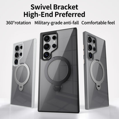 Transparent MagSafe Magnetic Rotating Ring Holder Phone Case, For Samsung Galaxy S24 Ultra 5G, For Samsung Galaxy S24+ 5G, For Samsung Galaxy S24 5G, For Samsung Galaxy S23 Ultra 5G, For Samsung Galaxy S23+ 5G, For Samsung Galaxy S23 5G