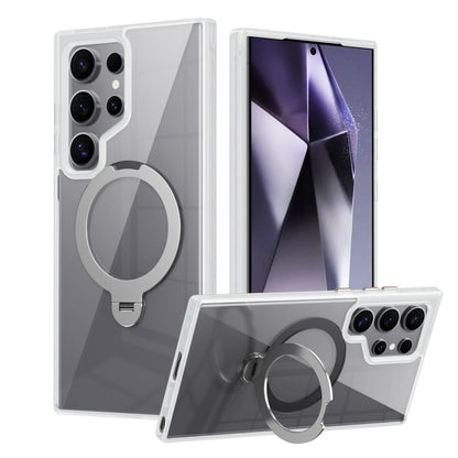 Transparent MagSafe Magnetic Rotating Ring Holder Phone Case, For Samsung Galaxy S24 Ultra 5G, For Samsung Galaxy S24+ 5G, For Samsung Galaxy S24 5G, For Samsung Galaxy S23 Ultra 5G, For Samsung Galaxy S23+ 5G, For Samsung Galaxy S23 5G