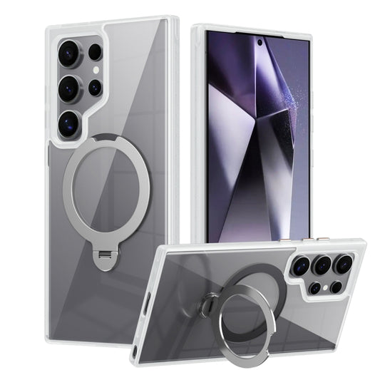 Transparent MagSafe Magnetic Rotating Ring Holder Phone Case, For Samsung Galaxy S24 Ultra 5G, For Samsung Galaxy S24+ 5G, For Samsung Galaxy S24 5G, For Samsung Galaxy S23 Ultra 5G, For Samsung Galaxy S23+ 5G, For Samsung Galaxy S23 5G