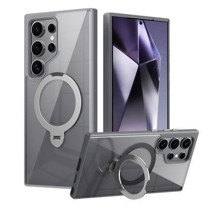 Transparent MagSafe Magnetic Rotating Ring Holder Phone Case, For Samsung Galaxy S24 Ultra 5G, For Samsung Galaxy S24+ 5G, For Samsung Galaxy S24 5G, For Samsung Galaxy S23 Ultra 5G, For Samsung Galaxy S23+ 5G, For Samsung Galaxy S23 5G