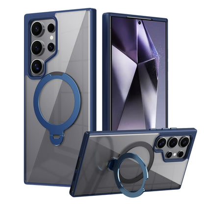 Transparent MagSafe Magnetic Rotating Ring Holder Phone Case, For Samsung Galaxy S24 Ultra 5G, For Samsung Galaxy S24+ 5G, For Samsung Galaxy S24 5G, For Samsung Galaxy S23 Ultra 5G, For Samsung Galaxy S23+ 5G, For Samsung Galaxy S23 5G