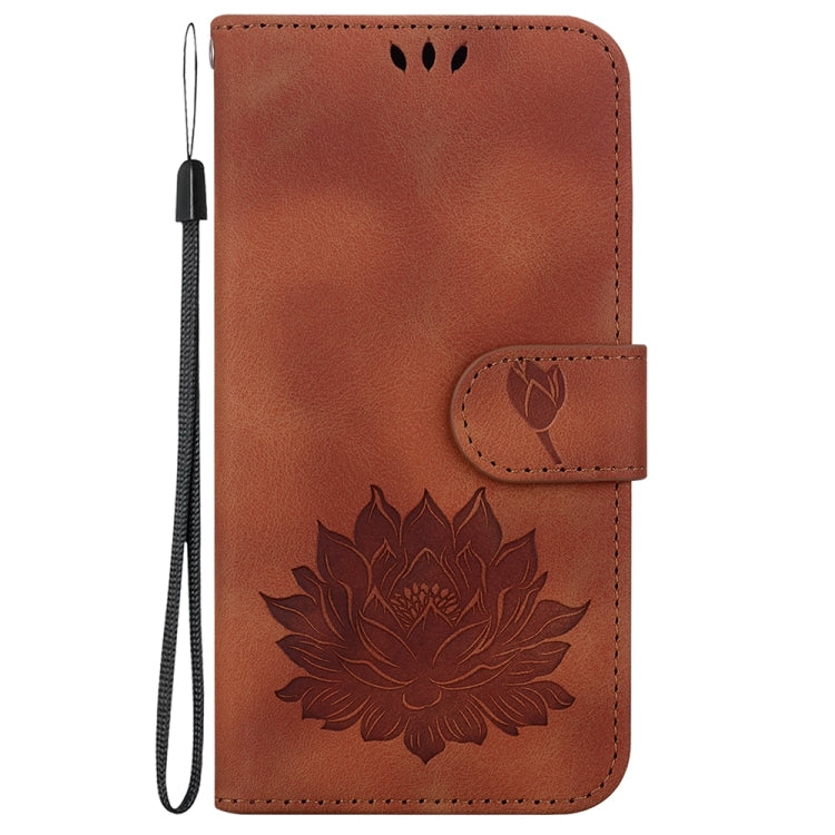 Lotus Embossed Leather Phone Case