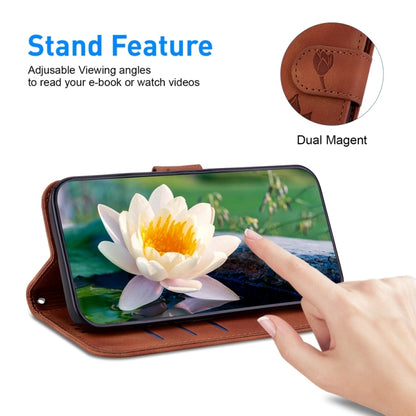 Lotus Embossed Leather Phone Case, For Samsung Galaxy S24 FE 5G