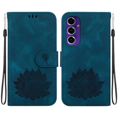 Lotus Embossed Leather Phone Case, For Samsung Galaxy S24 FE 5G
