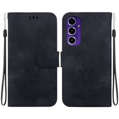 Lotus Embossed Leather Phone Case, For Samsung Galaxy S24 FE 5G