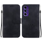 Lotus Embossed Leather Phone Case, For Samsung Galaxy S24 FE 5G