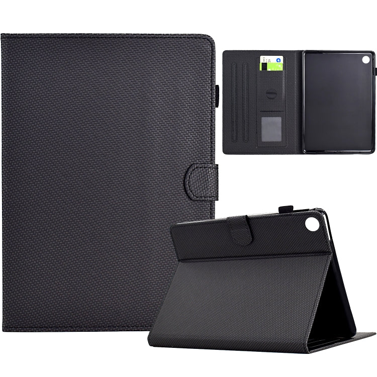 Solid Color Fiber Texture Smart Tablet Leather Case, Series 1