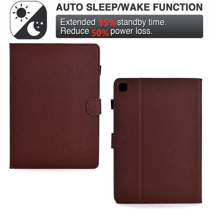 Solid Color Fiber Texture Smart Tablet Leather Case, Series 1