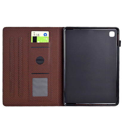 Solid Color Fiber Texture Smart Tablet Leather Case, Series 1