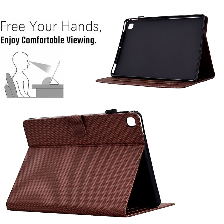 Solid Color Fiber Texture Smart Tablet Leather Case, Series 1