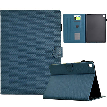 Solid Color Fiber Texture Smart Tablet Leather Case, Series 1