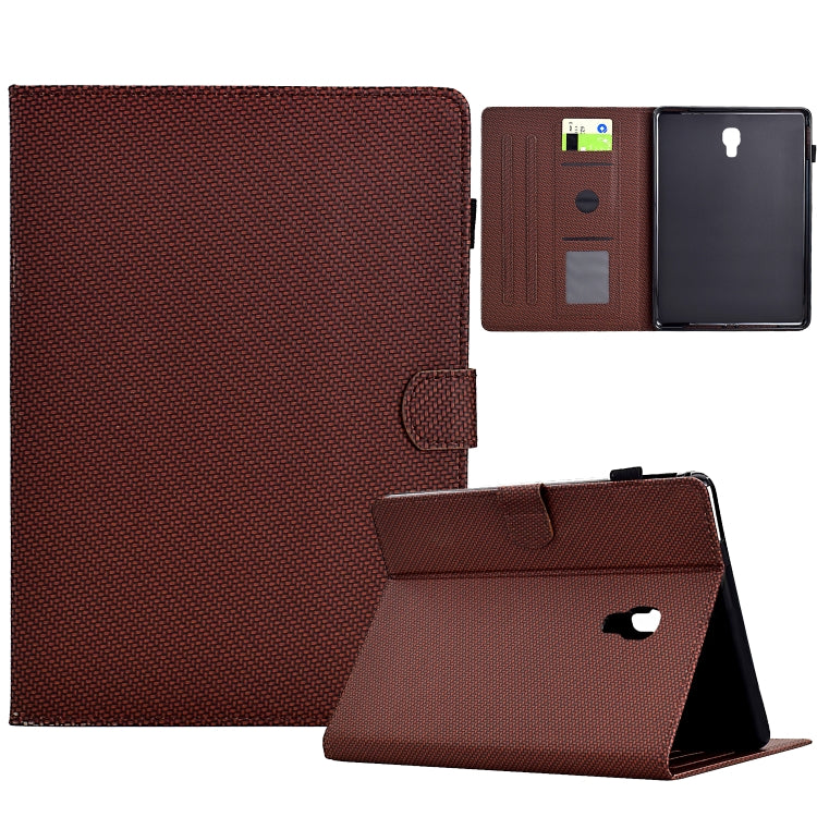 Solid Color Fiber Texture Smart Tablet Leather Case, Series 1