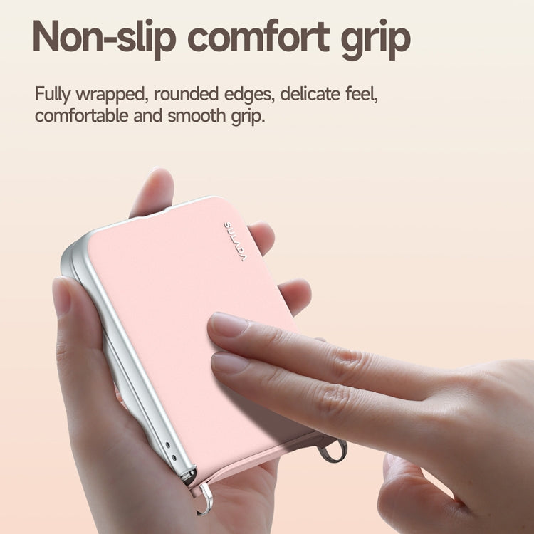 SULADA Skin Feel Liquid Leather Phone Case with Strap, For Samsung Galaxy Z Flip6 / Flip7 FE, For Samsung Galaxy Z Flip5