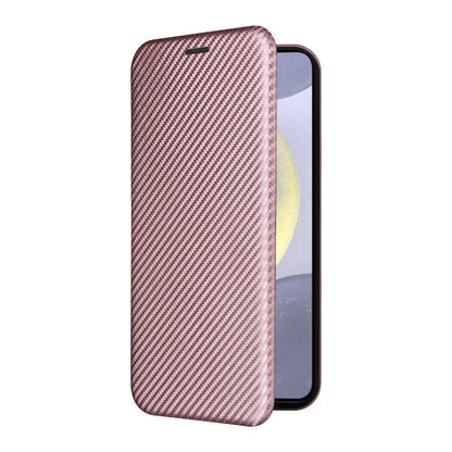 Carbon Fiber Texture Flip Leather Phone Case, For Samsung Galaxy S25+ 5G, For Samsung Galaxy S25 Ultra 5G, For Samsung Galaxy S24 FE 5G