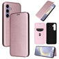 Carbon Fiber Texture Flip Leather Phone Case, For Samsung Galaxy S25+ 5G, For Samsung Galaxy S25 Ultra 5G, For Samsung Galaxy S24 FE 5G
