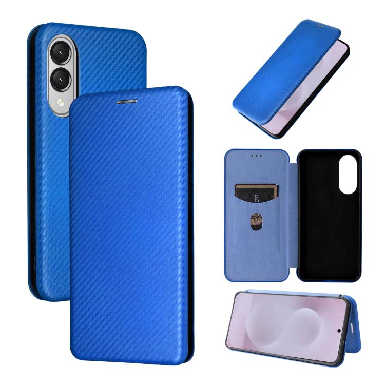 Carbon Fiber Texture Flip Leather Phone Case, For Samsung Galaxy S25 FE 5G, For Samsung Galaxy S25 Edge 5G, For Samsung Galaxy S25 5G, For Samsung Galaxy S25+ 5G