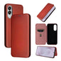 Carbon Fiber Texture Flip Leather Phone Case, For Samsung Galaxy S26 5G, For Samsung Galaxy S25 FE 5G, For Samsung Galaxy S25 Edge 5G, For Samsung Galaxy S25 5G