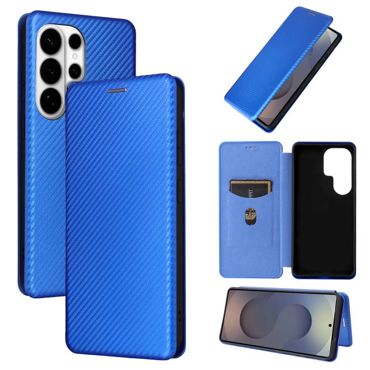 Carbon Fiber Texture Flip Leather Phone Case, For Samsung Galaxy S26+ 5G, For Samsung Galaxy S26 Edge 5G, For Samsung Galaxy S26 Ultra 5G, For Samsung Galaxy S26 Pro 5G