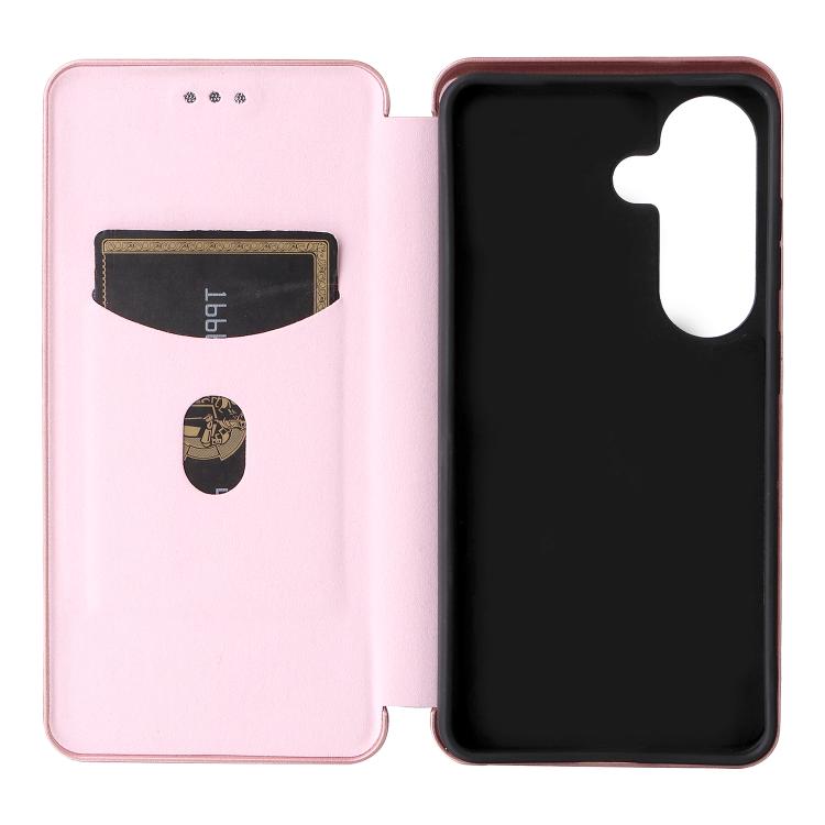 Carbon Fiber Texture Flip Leather Phone Case, For Samsung Galaxy S26 5G, For Samsung Galaxy S25 FE 5G, For Samsung Galaxy S25 Edge 5G, For Samsung Galaxy S25 5G