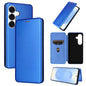 Carbon Fiber Texture Flip Leather Phone Case, For Samsung Galaxy S26 Edge 5G, For Samsung Galaxy S26 Ultra 5G, For Samsung Galaxy S26 5G, For Samsung Galaxy S25 FE 5G