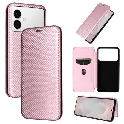 Carbon Fiber Texture Flip Leather Phone Case, For Samsung Galaxy S26 Edge 5G, For Samsung Galaxy S26 Ultra 5G, For Samsung Galaxy S26 5G, For Samsung Galaxy S25 FE 5G