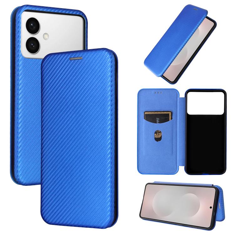 Carbon Fiber Texture Flip Leather Phone Case, For Samsung Galaxy S26 Edge 5G, For Samsung Galaxy S26 Ultra 5G, For Samsung Galaxy S26 5G, For Samsung Galaxy S25 FE 5G