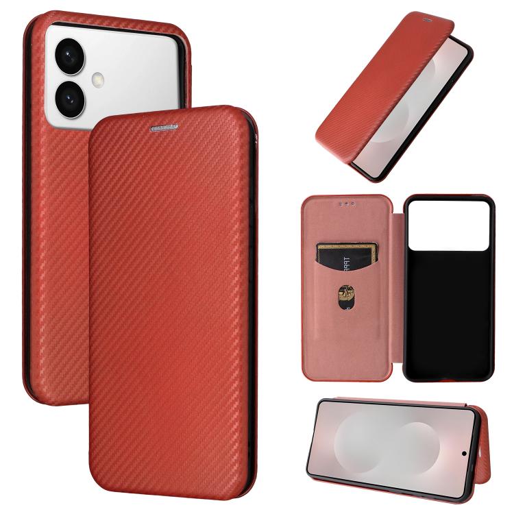 Carbon Fiber Texture Flip Leather Phone Case, For Samsung Galaxy S26+ 5G, For Samsung Galaxy S26 Edge 5G, For Samsung Galaxy S26 Ultra 5G, For Samsung Galaxy S26 Pro 5G