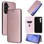 Carbon Fiber Texture Flip Leather Phone Case, For Galaxy S26 FE 5G, For Samsung Galaxy S26+ 5G, For Samsung Galaxy S26 Edge 5G, For Samsung Galaxy S26 Ultra 5G