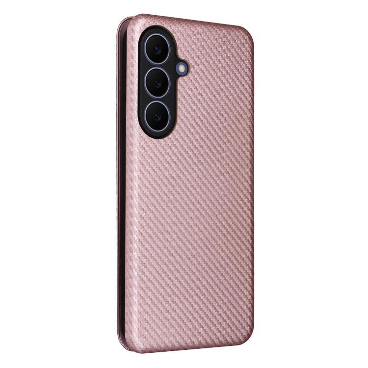 Carbon Fiber Texture Flip Leather Phone Case, For Galaxy S26 FE 5G, For Samsung Galaxy S26+ 5G, For Samsung Galaxy S26 Edge 5G, For Samsung Galaxy S26 Ultra 5G