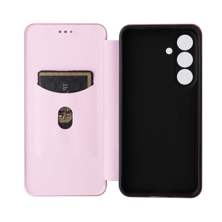 Carbon Fiber Texture Flip Leather Phone Case, For Galaxy S26 FE 5G, For Samsung Galaxy S26+ 5G, For Samsung Galaxy S26 Edge 5G, For Samsung Galaxy S26 Ultra 5G