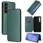 Carbon Fiber Texture Flip Leather Phone Case, For Galaxy S26 FE 5G, For Samsung Galaxy S26+ 5G, For Samsung Galaxy S26 Edge 5G, For Samsung Galaxy S26 Ultra 5G