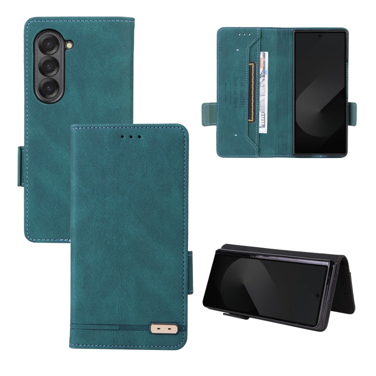 Magnetic Clasp Leather Phone Case, For Samsung Galaxy Z Fold7 5G, For Samsung Galaxy Z Fold6