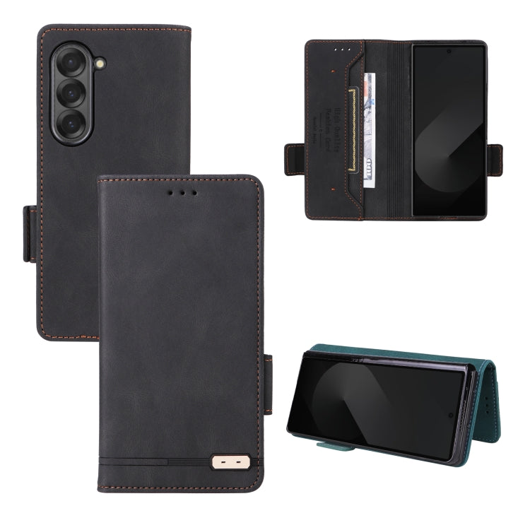 Magnetic Clasp Leather Phone Case, For Samsung Galaxy Z Fold7 5G, For Samsung Galaxy Z Fold6