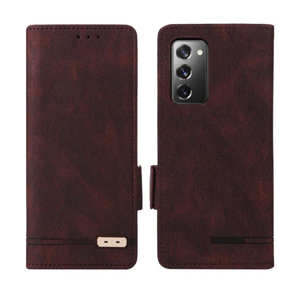 Magnetic Clasp Leather Phone Case, For Samsung Galaxy Z Fold7 5G, For Samsung Galaxy Z Fold6