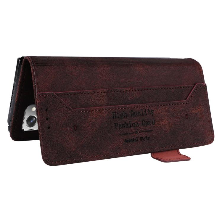 Magnetic Clasp Leather Phone Case, For Samsung Galaxy Z Fold7 5G, For Samsung Galaxy Z Fold6