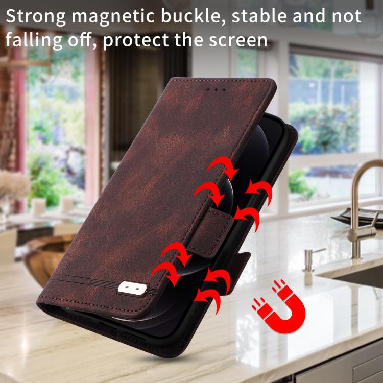 Magnetic Clasp Leather Phone Case, For Samsung Galaxy Z Fold7 5G, For Samsung Galaxy Z Fold6