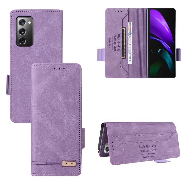 Magnetic Clasp Leather Phone Case, For Samsung Galaxy Z Fold7 5G, For Samsung Galaxy Z Fold6